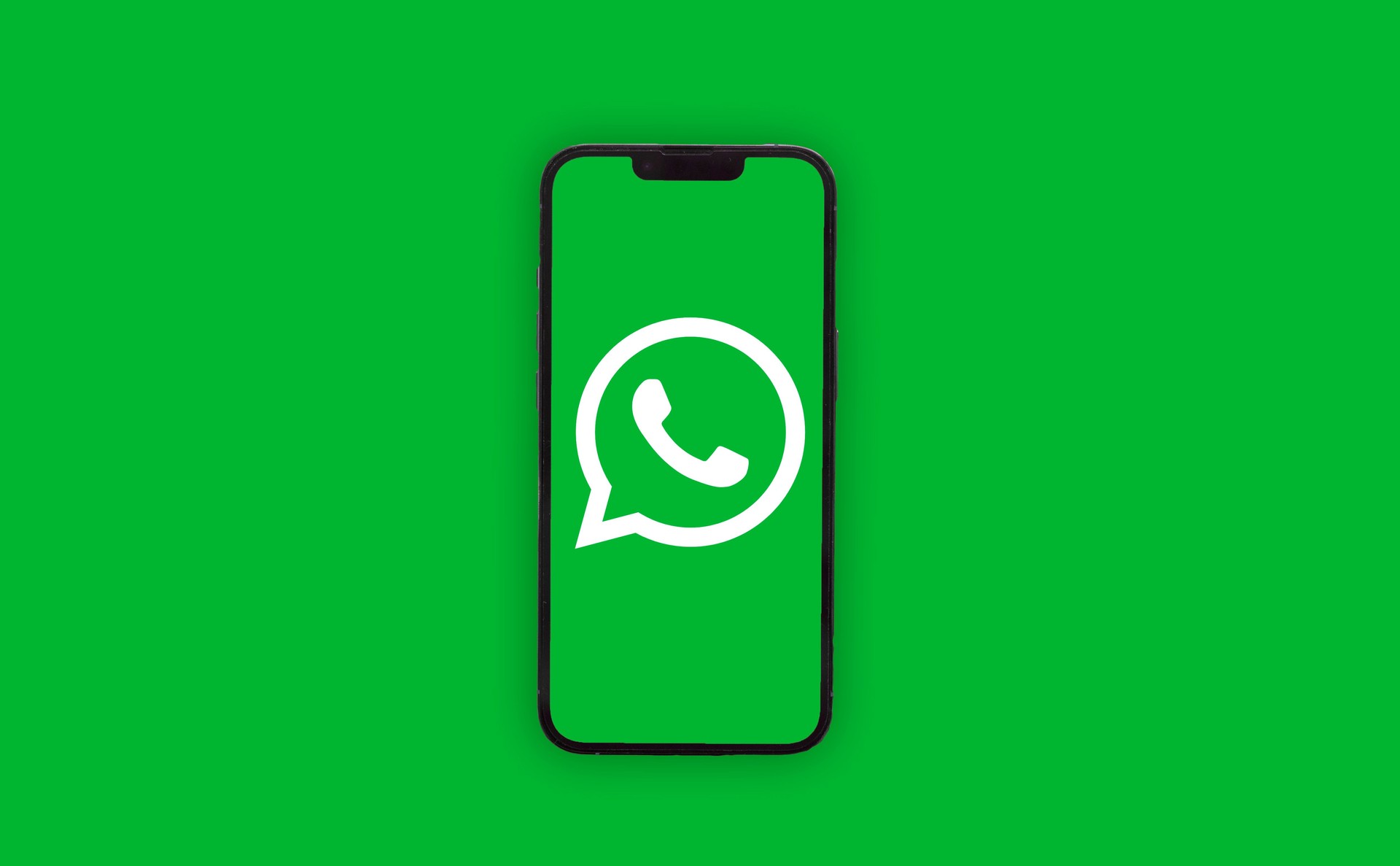 WHATSAPP app icon on smartphone screen over green background. ADANA-TURKEY - FEBRUARY-26-2025